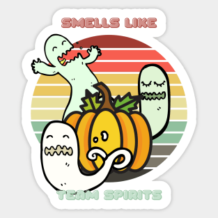 Sunset Ghosts / Smells Like Team Spirits (Pumpkin Edition) Sticker